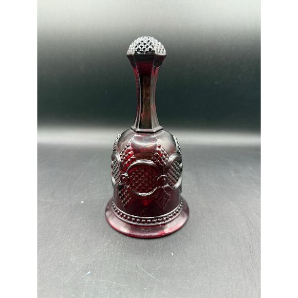 Avon Ruby Red Glass 1876 Cape Cod 6" Glass Bell - Picture 2 of 7